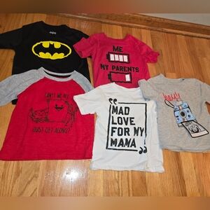 Lot of 5 size 4/4T shirts